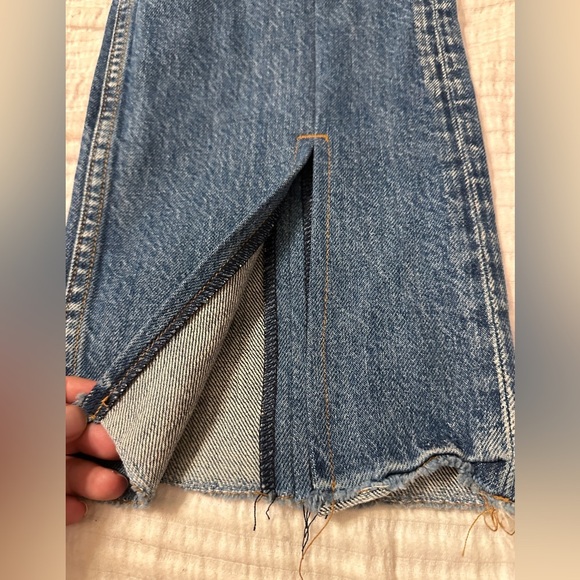 EB Denim His & Hers Block Split Hem Jeans - Measures 30 No Size Tag - Picture 8 of 15